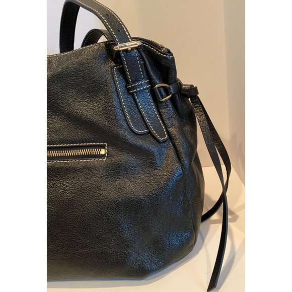 Dooney and Bourke Black Leather‎ Purse, satchel style, beautiful detail - Picture 11 of 15